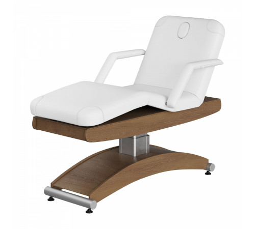 Косметологическая кушетка Аврора, светлый каркас, 3 мотора