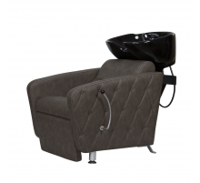 Парикмахерская мойка МД-123 с регулировкой ножной части, прострочкой и утяжкой