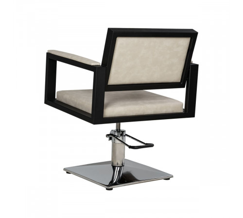 Парикмахерское кресло Дуглас на белом каркасе