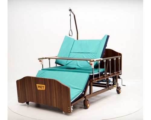MET REMEKS XL Механическая медицинская кровать для ухода за лежачими больными с переворотом и туалетом, ширина ложа 120 см!
