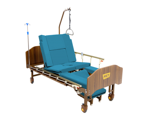 MET EMET Кровать функциональная медицинская с электроприводом, с положением кардиокресло, с туалетом