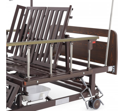 Кровать механическая Е-45А (ММ-5128Н-02) с боковым переворачиванием, туалетным устройством и функцией «кардиокресло»