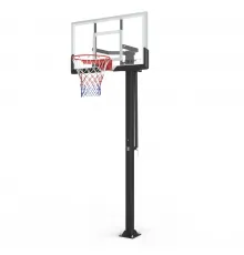 Баскетбольная стойка стационарная UNIX Line B-Stand-PC 54"x32" R45 H230-305 см