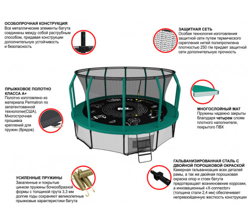 Батут UNIX Line SUPREME GAME 16 ft