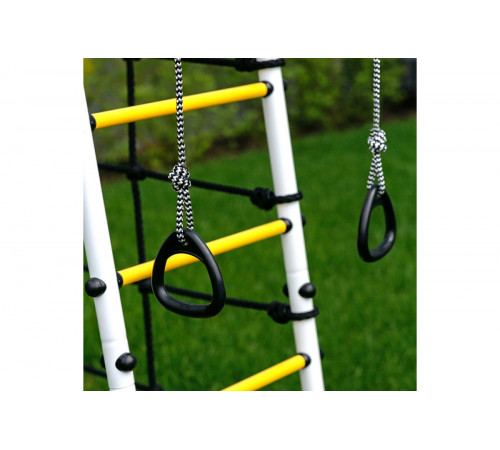 Детский спортивный комплекс для дачи ROMANA Богатырь Плюс - 2 (желтый/серый)