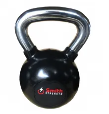 Стальная обрезиненная гиря Smith DB087-28 со стальной рукояткой, Размер: 28кг
