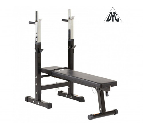 Скамья со стойками под штангу DFC складная DBCH2B