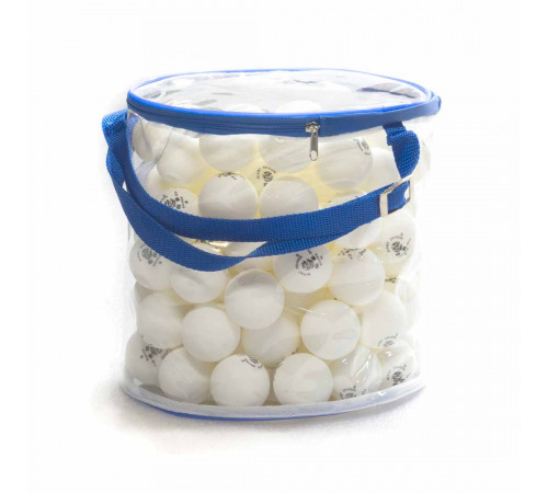 Мячи Dragon Training Silver 1* New (100 шт, бел.) в прозрачной сумке