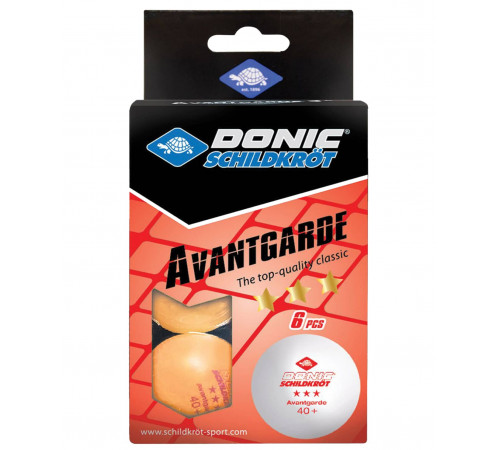 Мяч для настольного тенниса 3* Avantgarde, оранжевый, 6 шт