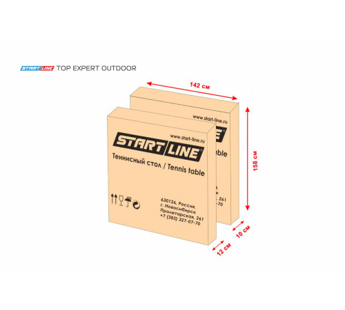 Теннисный стол Top Expert Outdoor green всепогодный