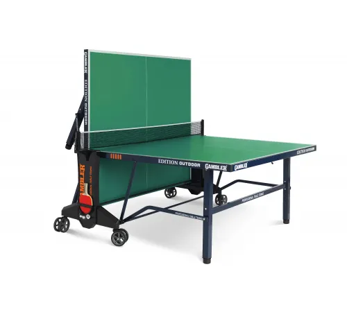 Всепогодный премиальный теннисный стол EDITION Outdoor green с зеленой столешницей
