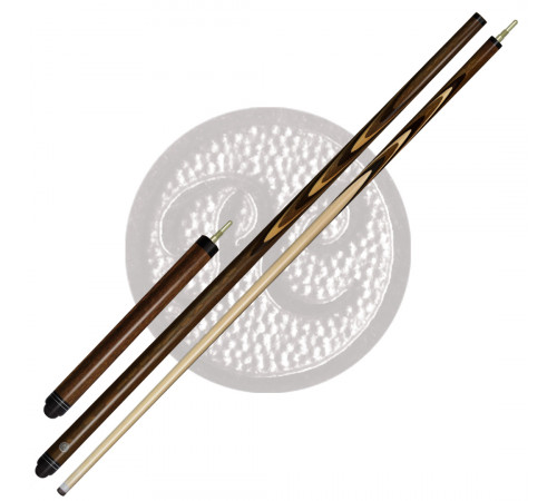 10-10У Кий "Классик 17-запильный с удлинителем" 2 РС, эбен/лайсвуд