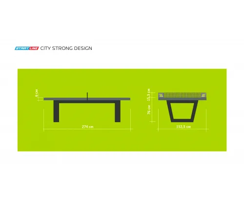 Теннисный стол Start Line City Strong DESIGN Всепогодный
