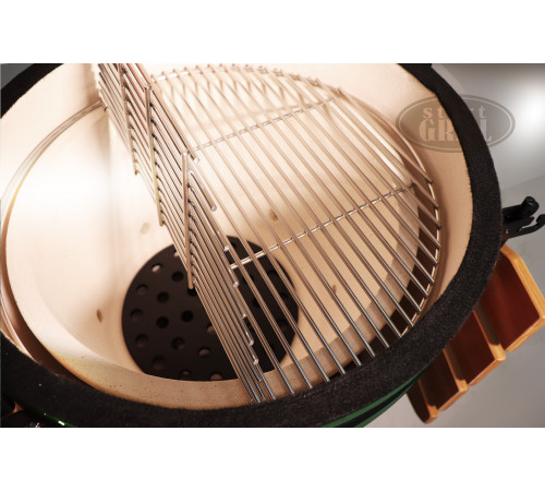 Керамический гриль-барбекю 22 дюйма (зеленый) (56 см)